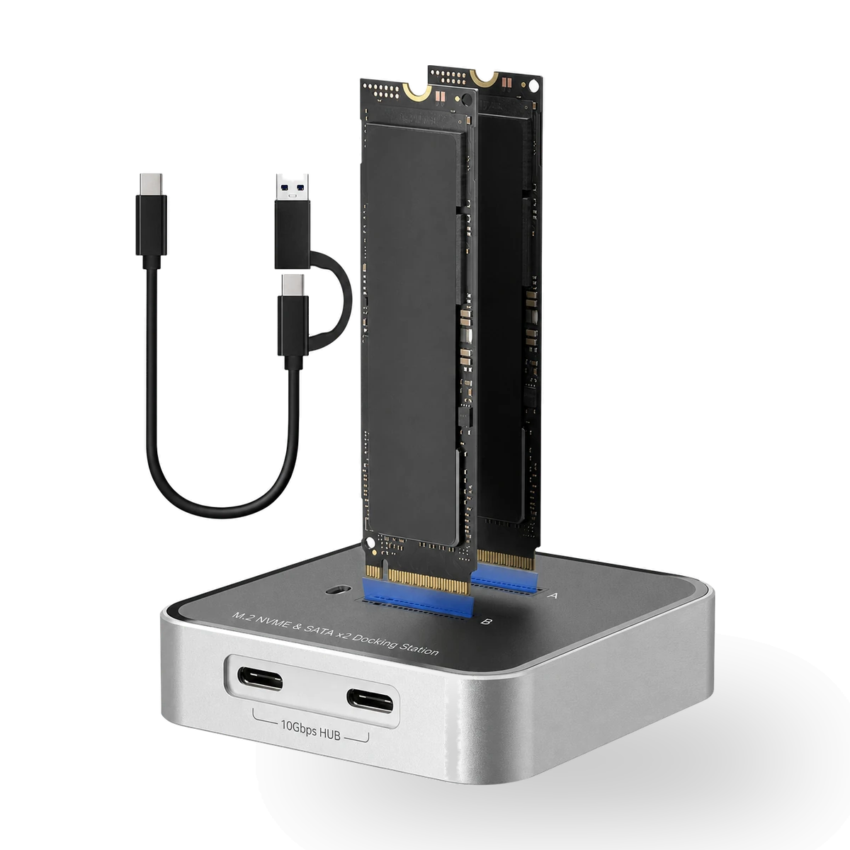 Dock Hi-Prime M.2 de duas baias com hub
